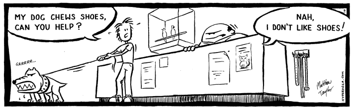 Graeme Frontbum's Pet World comic strip 10