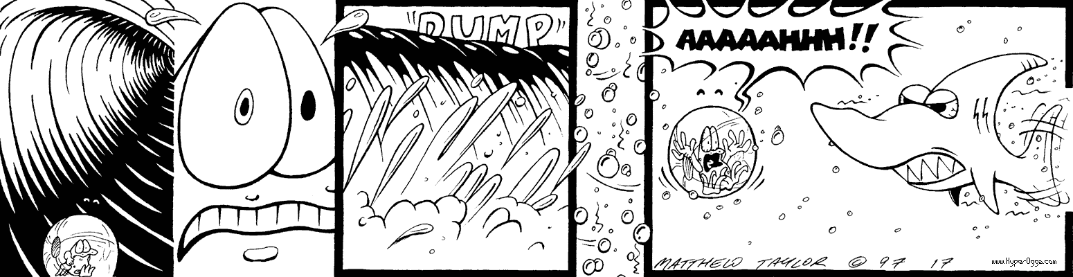 Ogga and the beachball comic strip 05