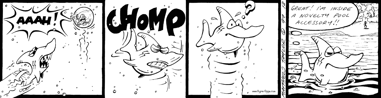 Ogga and the beachball comic strip 06