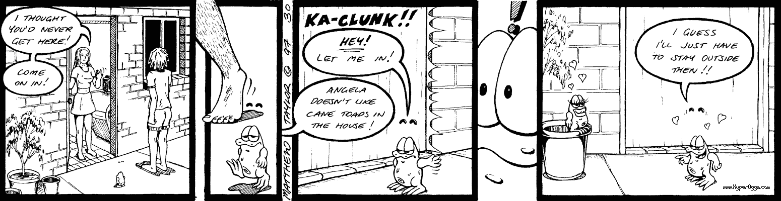 Ogga and the beachball comic strip 18