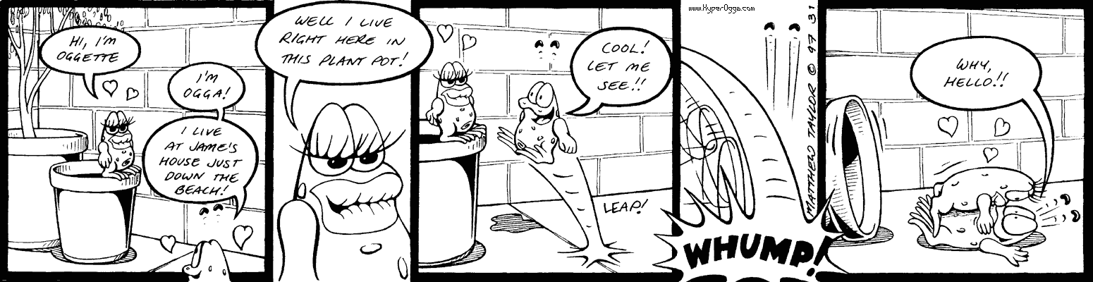 Ogga and the beachball comic strip 19