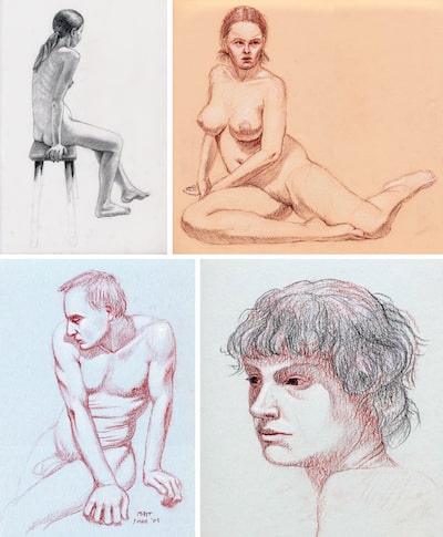 Example one-hour life drawings