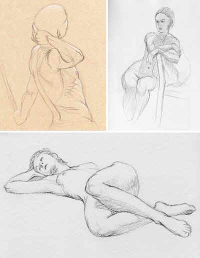 Example twenty-minute life drawings