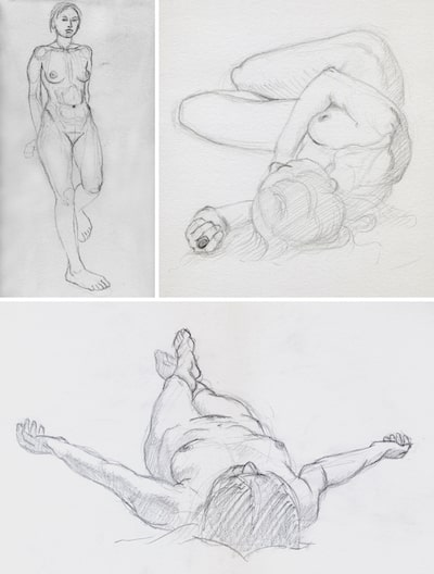 Example twenty-five-minute life drawings