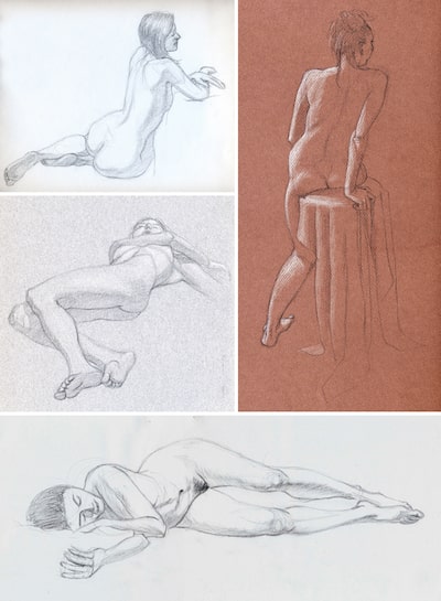 Example thirty-minute life drawings