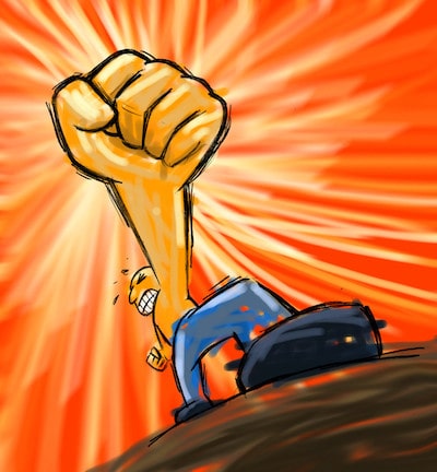 Angry man