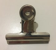 A bulldog clip for holding your drawing secure