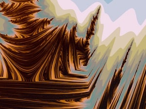 Brush strokes fractal image