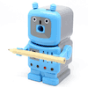 Mechanical pencil sharpener that looks like a robot