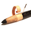 Sharpening paper wrapped charcoal pencils