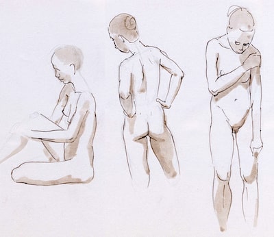 Pen and wash girls 2