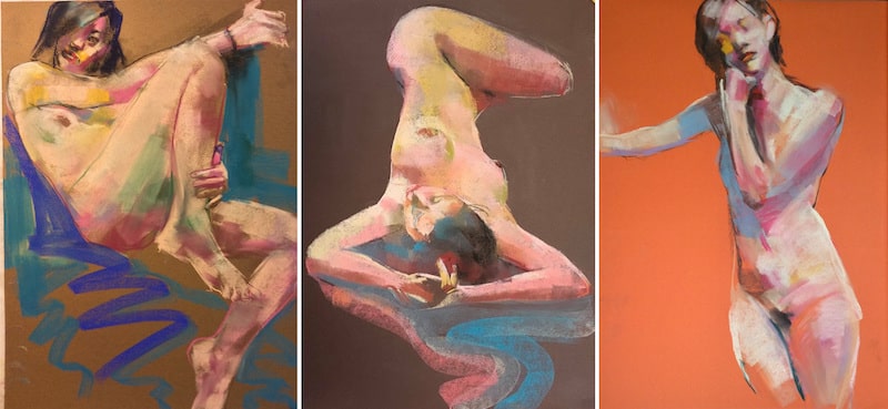 Yuji Sakuma pastel life drawings