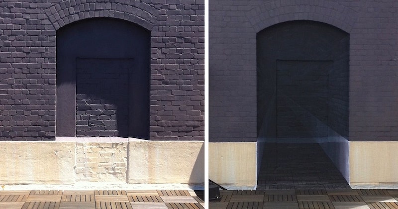 My optical illusion mural